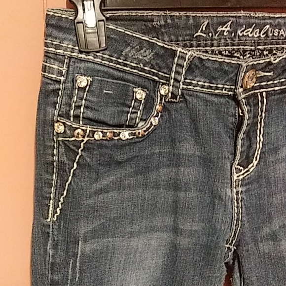 La Idol size 9 women's jeans 30x32 - Picture 3 of 8
